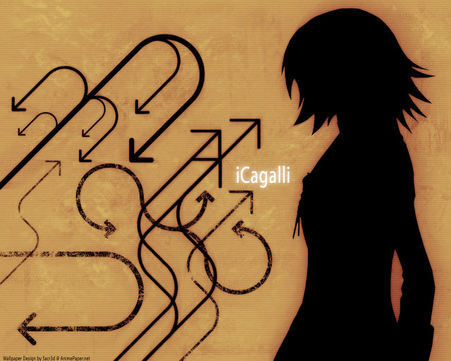 Woman standing silhouette orange monochrome free wallpaper for desktop - medium preview image