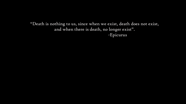 Death quote black background greyscale free wallpaper for desktop - medium preview image