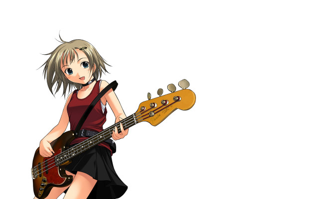 Girl guitar rayonism yayoi kikukawa free wallpaper for desktop - medium preview image