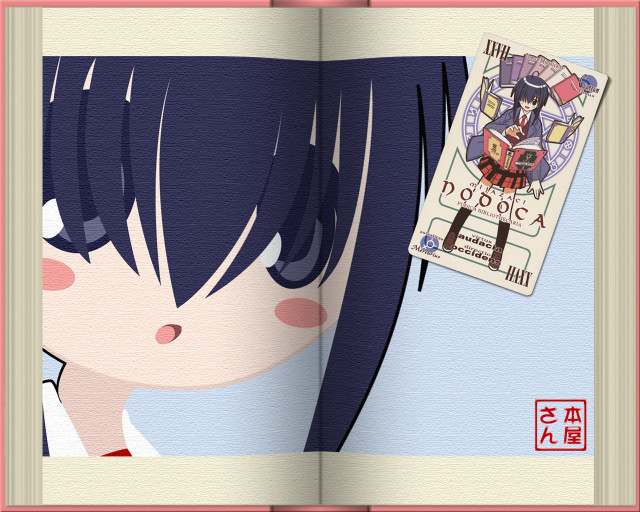 Book girl long hair tag free wallpaper for desktop - medium preview image
