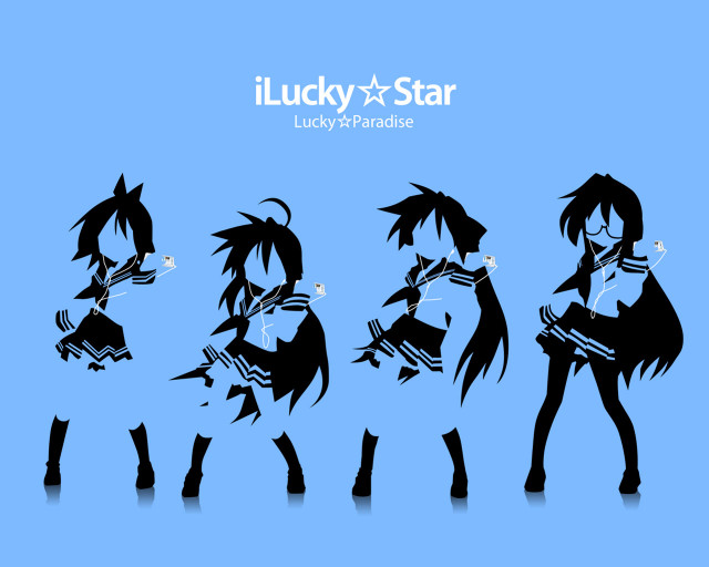Lucky group blue background star free wallpaper for desktop - medium preview image