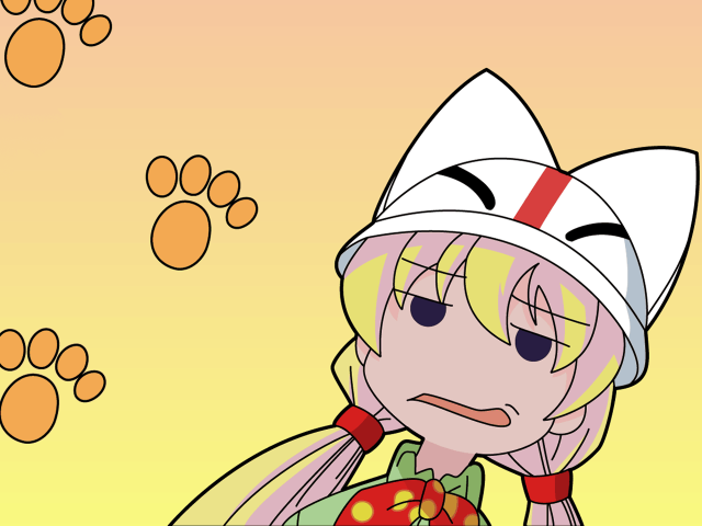 Cartoon cat paw aya goda free wallpaper for desktop - medium preview image