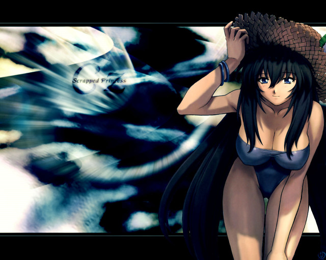 Woman bikini hat dragon ocean #2 free wallpaper for desktop - medium preview image