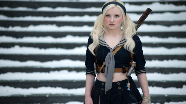 Woman sword skirt runway snow free wallpaper for desktop - medium preview image