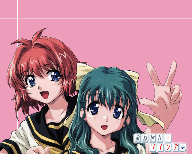 Anime girls love background retro free wallpaper for desktop - medium preview image