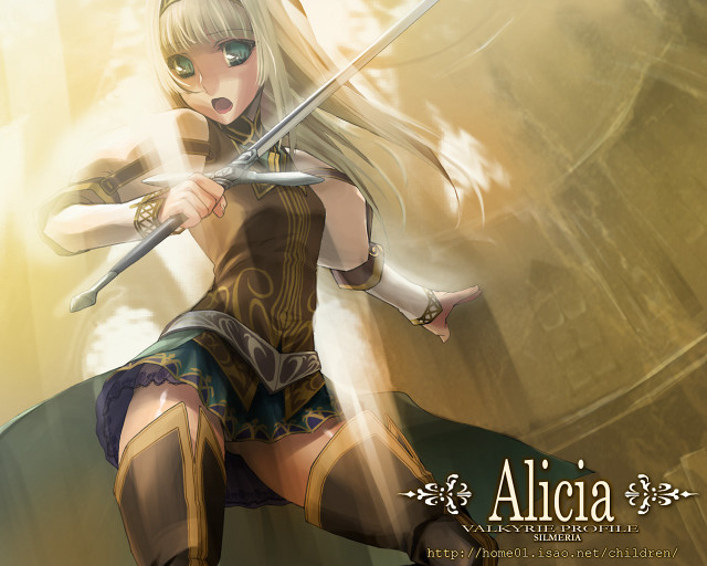 Alice prin blonde weapon sword free wallpaper for desktop - medium preview image