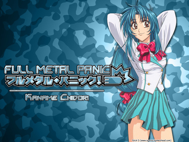 Blue hair girl camouflage background free wallpaper for desktop - medium preview image