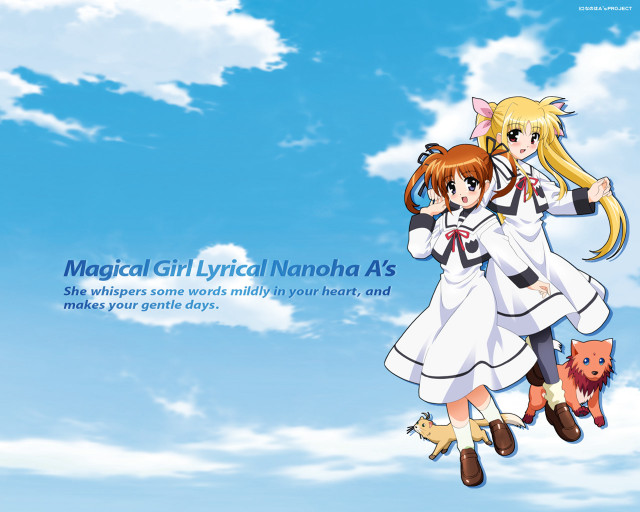 Magic girls flying sky album free wallpaper for desktop - medium preview image