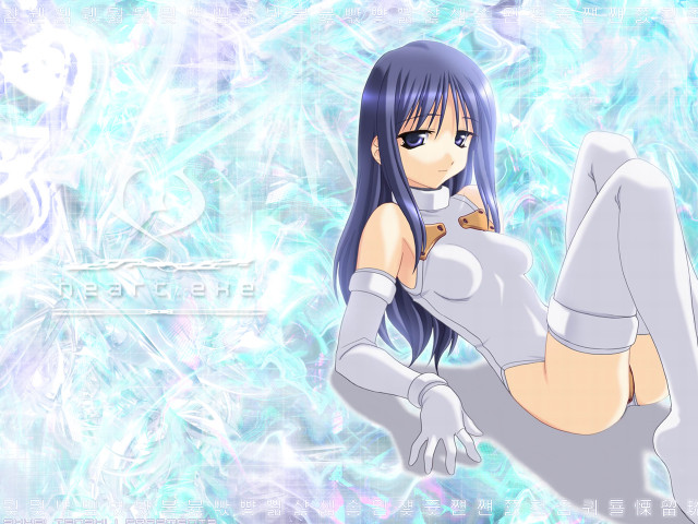 Woman white laying anime magic free wallpaper for desktop - medium preview image