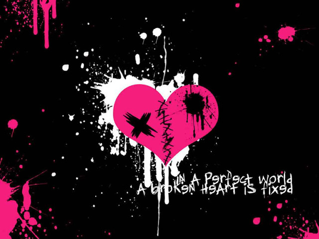 Heart splattered design perfect world free wallpaper for desktop - medium preview image