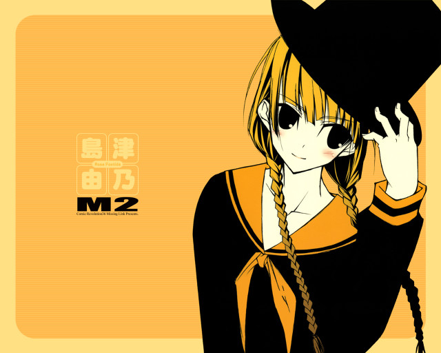 Woman hat blackdress yellow background free wallpaper for desktop - medium preview image