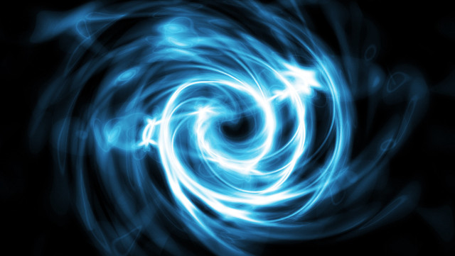 Blue spiral dark background white free wallpaper for desktop - medium preview image