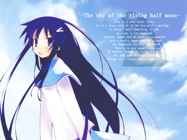 Aguri uchida blue sky clouds free wallpaper for desktop - medium preview image