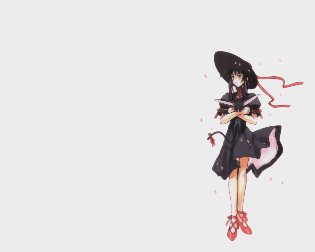 Woman black dress hat ribbon free wallpaper for desktop - medium preview image