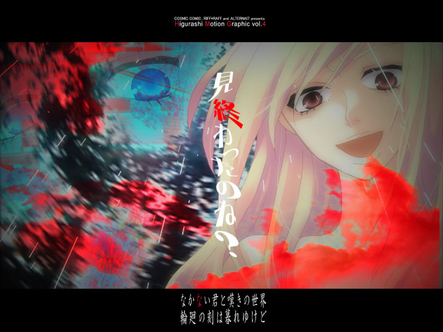 Anime blonde blueeyes reddress blood free wallpaper for desktop - medium preview image
