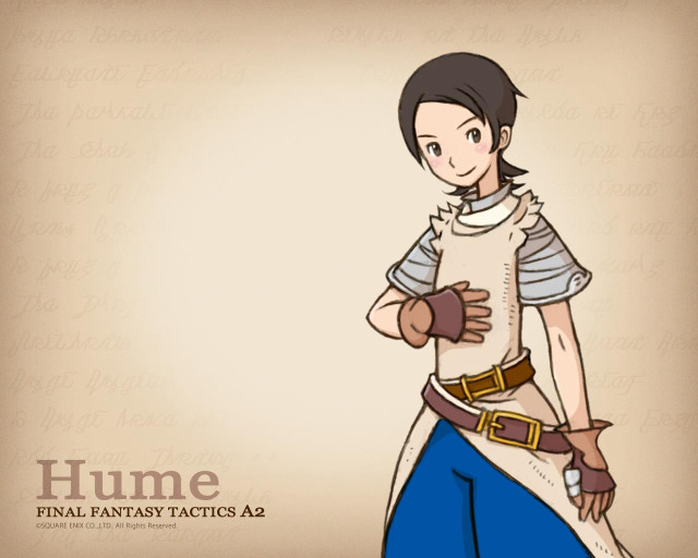 Hume final fantasy portrait cartoon free wallpaper for desktop - medium preview image
