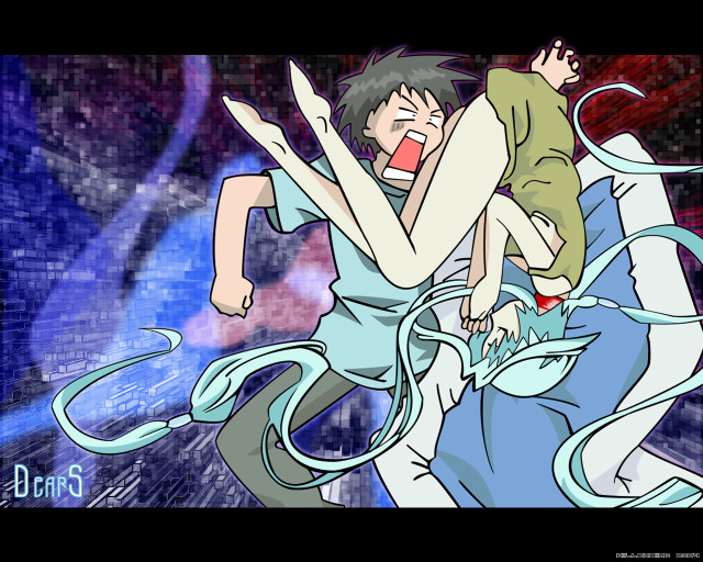 Man woman fighting bed giant free wallpaper for desktop - medium preview image