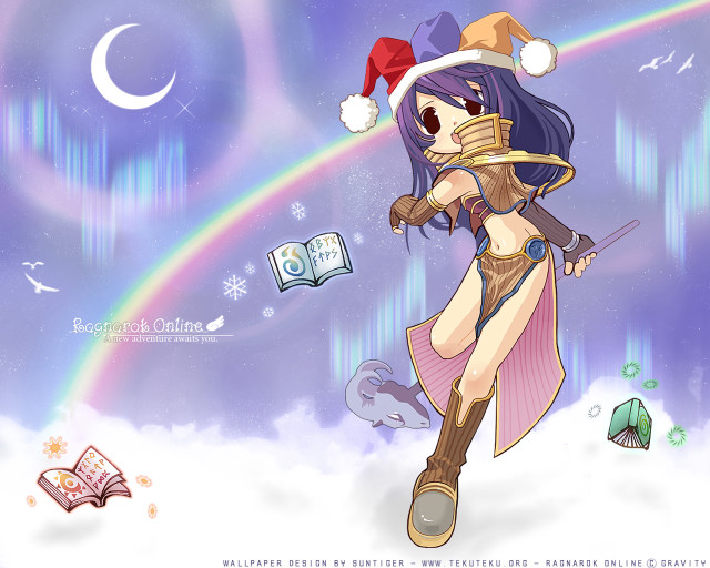 Cartoon flying heroine rainbow magic free wallpaper for desktop - medium preview image