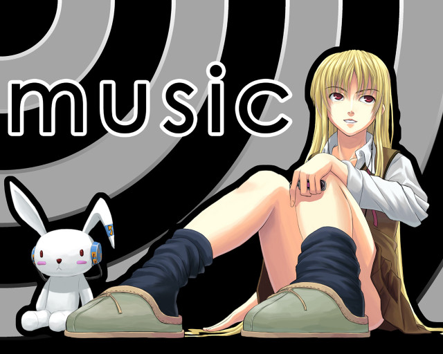 Girl rabbit music anime lyco free wallpaper for desktop - medium preview image