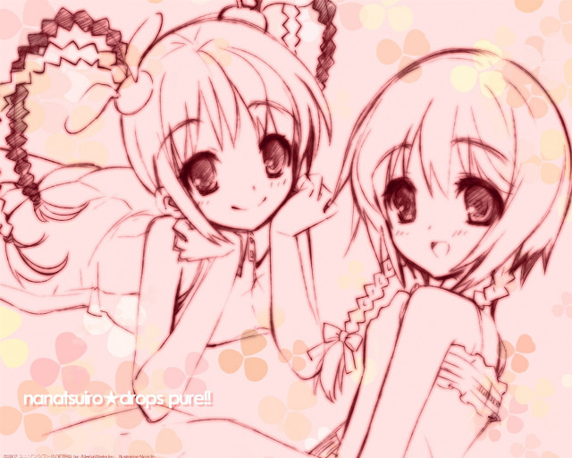 Anime girls long hair pink #5 free wallpaper for desktop - medium preview image