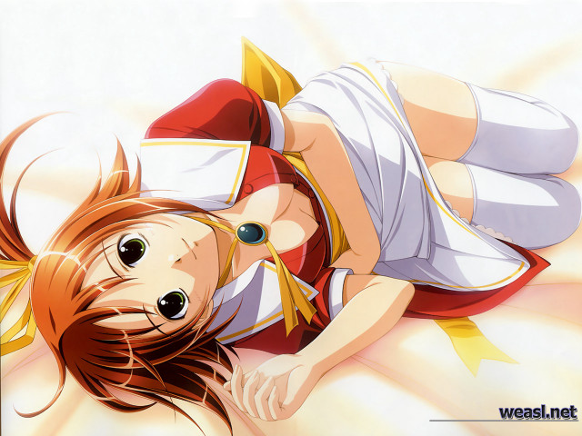 Girl white shirt red skirt #2 free wallpaper for desktop - medium preview image