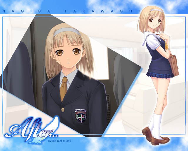 Chizuko yoshida uniform portrait blonde free wallpaper for desktop - medium preview image