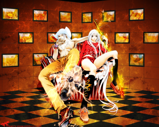 Fantasy anime chess fire argyle free wallpaper for desktop - medium preview image