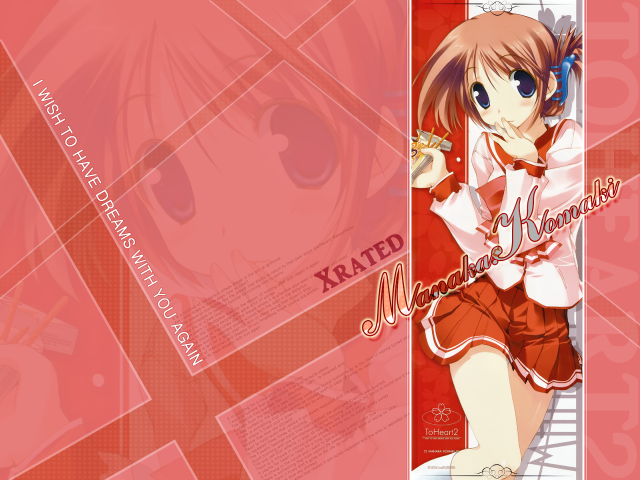 Anime girl red dress red free wallpaper for desktop - medium preview image