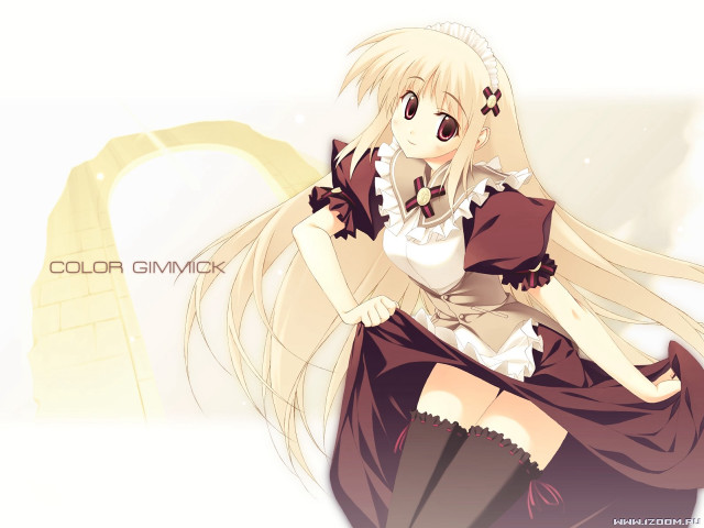 Girl dress longhair white bow free wallpaper for desktop - medium preview image