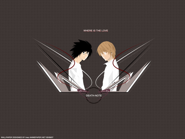 Anime couple checkered gradient halftone free wallpaper for desktop - medium preview image