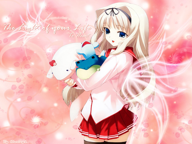 Girl stuffed animal pink heart free wallpaper for desktop - medium preview image