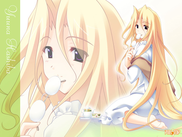 Girl blonde hair white dress free wallpaper for desktop - medium preview image