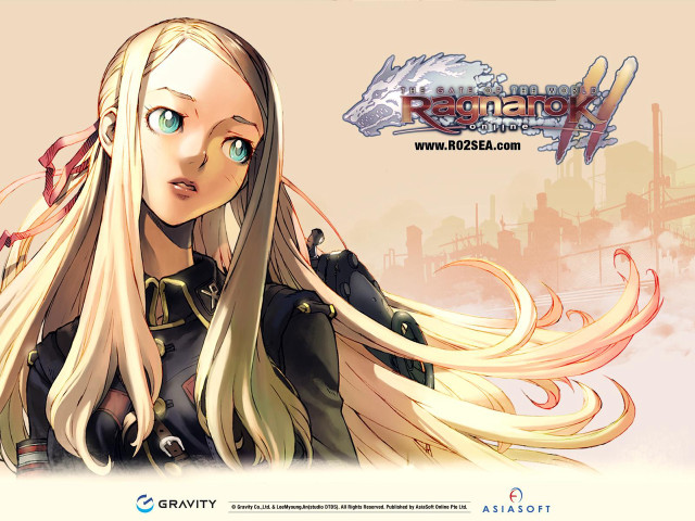 Blonde girl steampunk portrait military free wallpaper for desktop - medium preview image