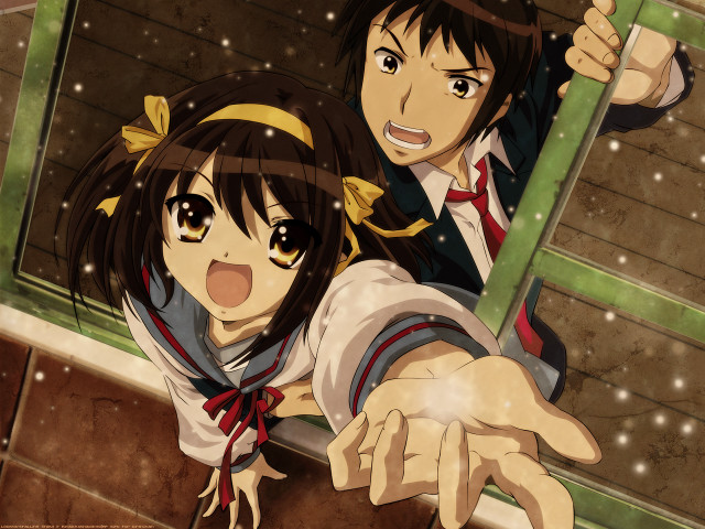 Snowy kyoto angelic manga school free wallpaper for desktop - medium preview image