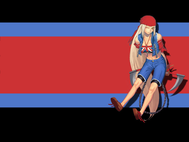 Woman flag hammer chain gloves free wallpaper for desktop - medium preview image