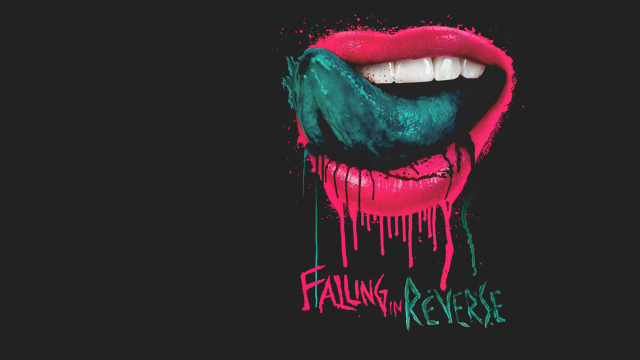 Mouth dripping paint falling reverse free wallpaper for desktop - medium preview image