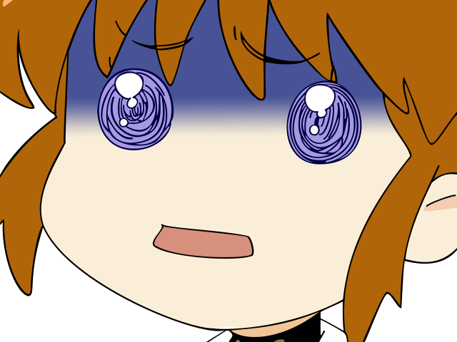 Cartoon boy blue eyes black free wallpaper for desktop - medium preview image