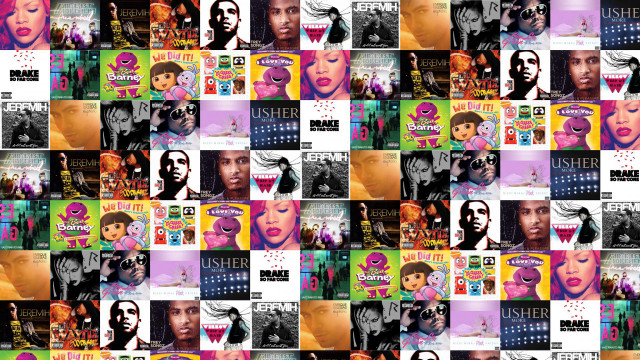 Woman hair colors makeup collage #2 free wallpaper for desktop - medium preview image