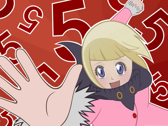 Cartoon pinkcoat handup numbers redbackground free wallpaper for desktop - medium preview image