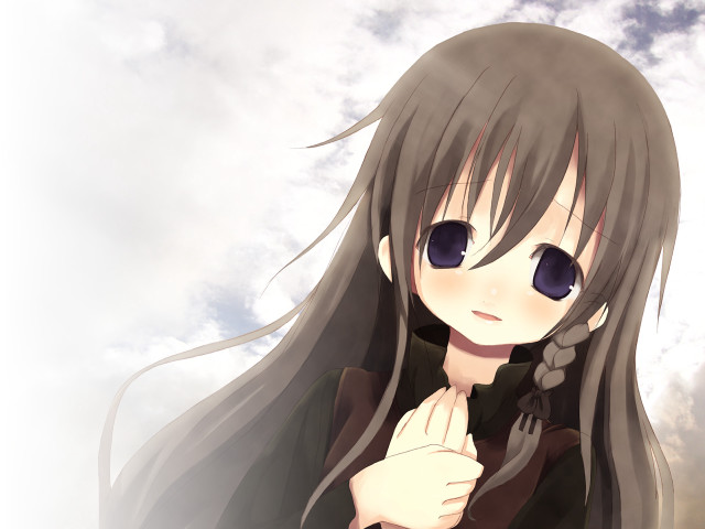 Girl long hair blue eyes #4 free wallpaper for desktop - medium preview image