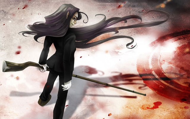Woman gothic eldritch blooded knife free wallpaper for desktop - medium preview image