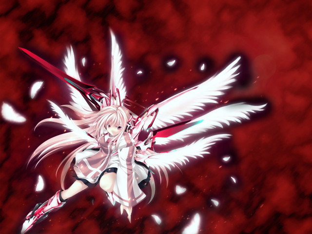Alice prin white winged anime free wallpaper for desktop - medium preview image