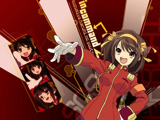 Girl red dress anime characters free wallpaper for desktop - medium preview image