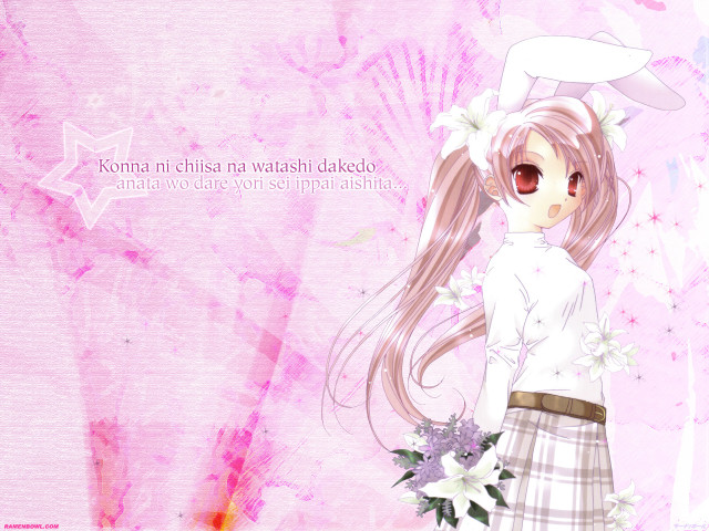 Girl flower pink anime sakura free wallpaper for desktop - medium preview image