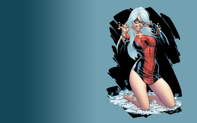 Woman red black sword background free wallpaper for desktop - medium preview image