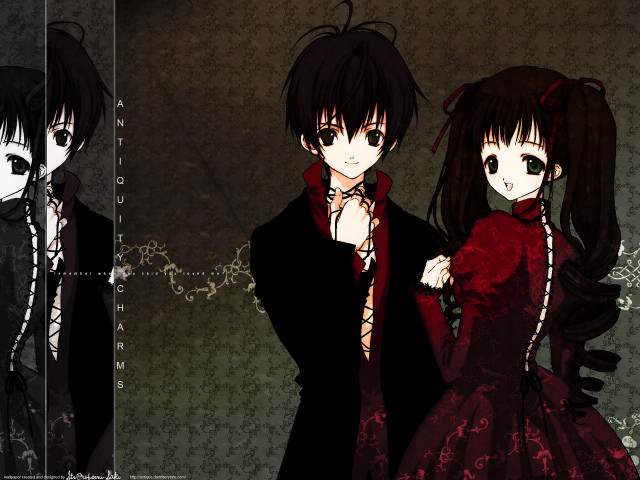 Anime gothic yandere 2girls alice free wallpaper for desktop - medium preview image