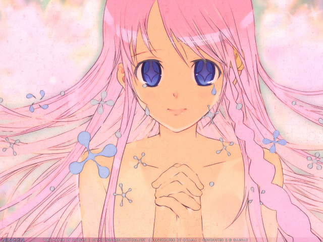 Pink haired girl blue eyes #5 free wallpaper for desktop - medium preview image