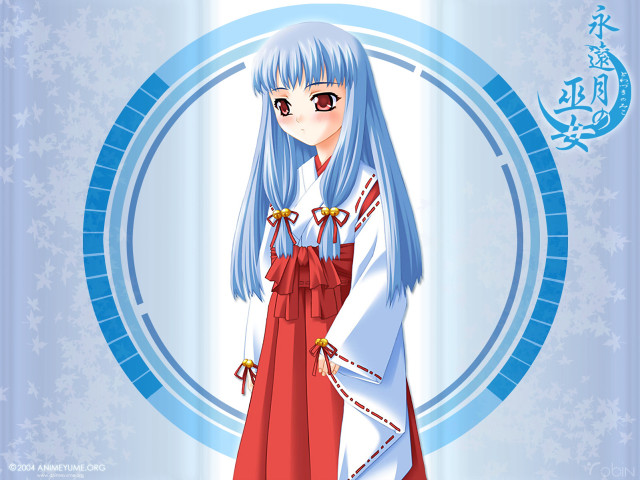 Ayako rokkaku anime blue hair free wallpaper for desktop - medium preview image