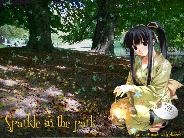 Kimono lantern park ayako rokkaku free wallpaper for desktop - medium preview image