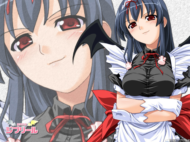 Woman black hair red cape free wallpaper for desktop - medium preview image